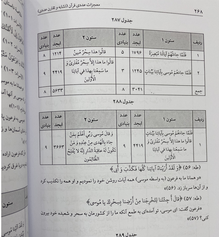 کتاب معجزات عددی قرآن سایز وزیری 24در17